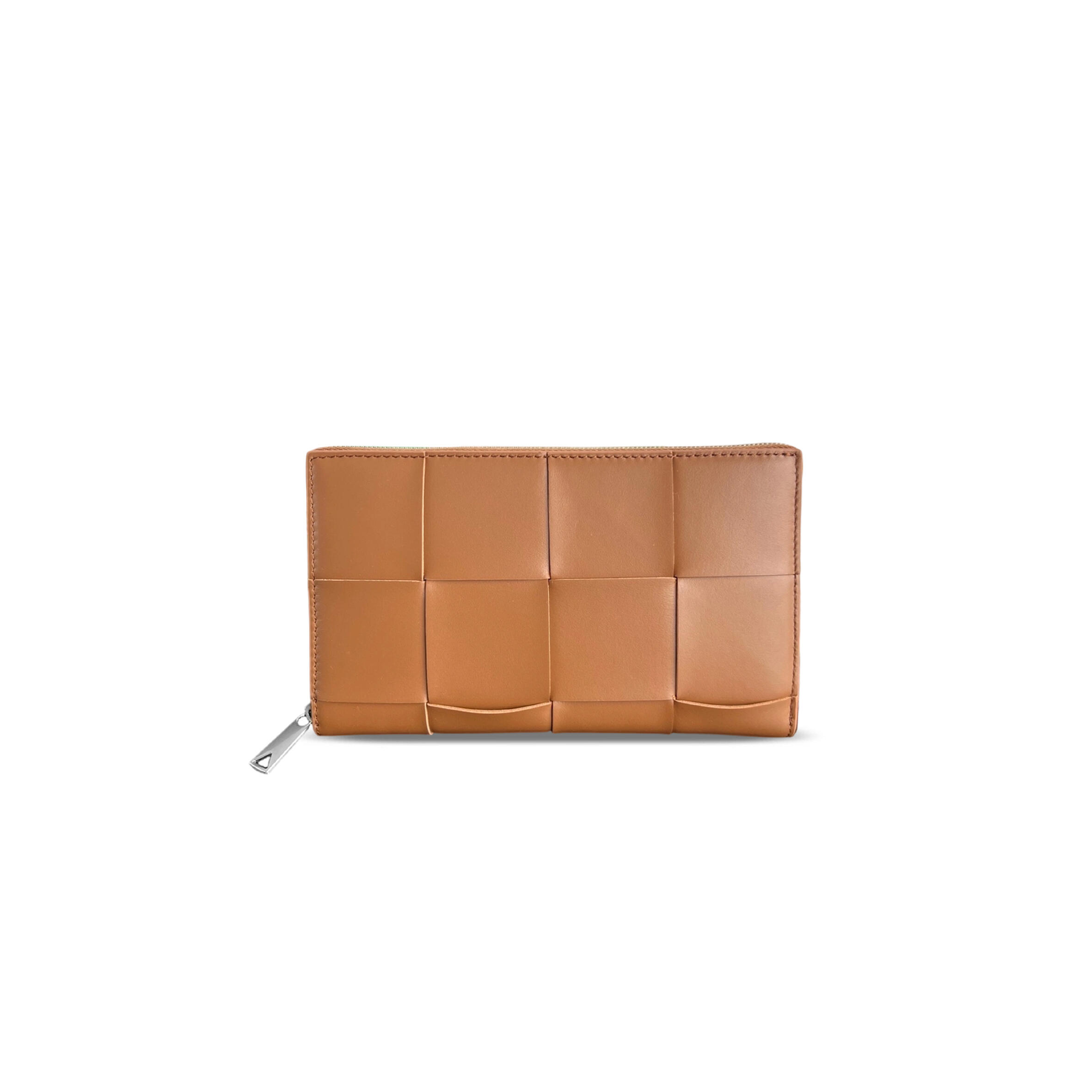 BOTTEGA VENETA CASSETTE ZIP AROUND WALLET 814649 (19*11.4*2cm)